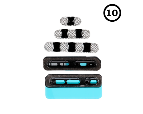 Набір захисних сіток для динаміка та мікрофона Apple iPhone X (10 комплектів) PLS-00-00080251