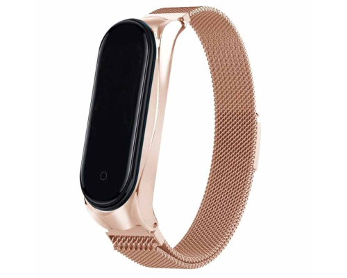 Ремінець Xiaomi Mi Band (3,4) Milanese Loop Design champagne gold PLS-00-00073637