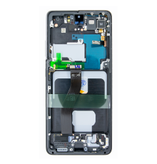 Дисплей Samsung G998 Galaxy S21 Ultra з сенсором та рамкою black (Original) PLS-00-00057975