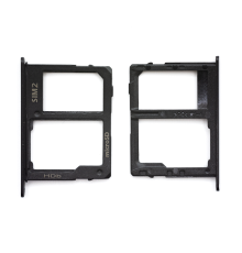 Тримач SIM-карти Samsung A600F Dual Galaxy A6 (2018) for Sim 2 + MMC (Dual SIM) black PLS-00-00026533