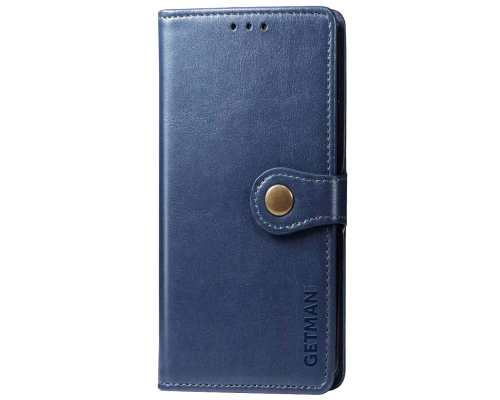 Чохол-книжка Leather GETMAN with card holder Samsung A115 Galaxy A11 blue PLS-00-00086119