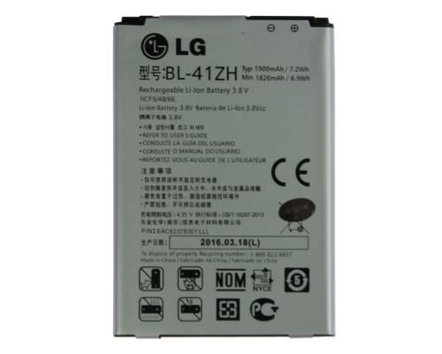 Акумулятор для LG BL-41ZH, BL-41ZH-1 (OEM) PLS-00-00015727