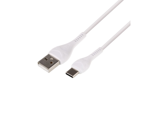 Зарядний пристрій Hoco C72Q 18W 3A 1USB-A з кабелем Type-C white PLS-00-00059568