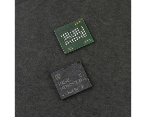 Мікросхема пам'яті Samsung KMK8U000VM-B410, 1/16GB, BGA 162, Rev. 1.5 (MMC 4.41) (Original Used) PLS-00-00016046