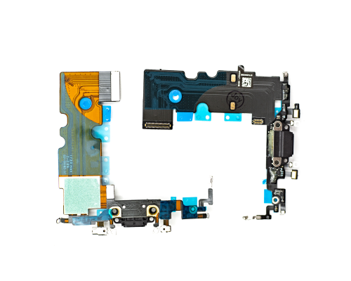 Шлейф iPhone 8 з роз'ємом зарядки black (Original China) PLS-00-00027878