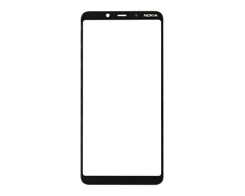 Скло дисплея Nokia 3.1 Plus Dual Sim (TA-1104) black (Original China) PLS-00-00022399