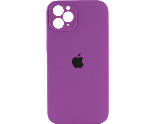 Чохол Silicone Case Квадратні Борти Full Camera iPhone 11 Pro grape PLS-00-00101402