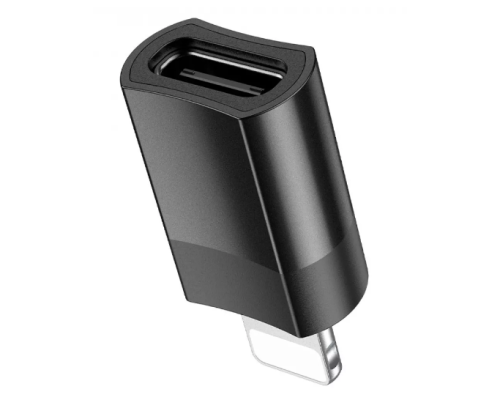 Перехідник Hoco UA17 Lightning to Type-C black PLS-00-00100912