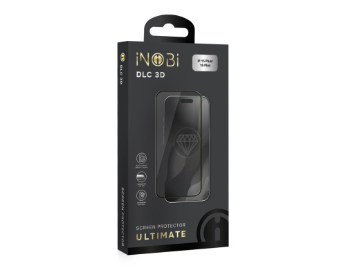 Захисне скло iNOBI Ultimate DLC 3D for iPhone 15 Plus/16 Plus Чорний ma38145_3667637