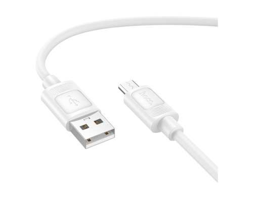 Кабель USB Hoco X122 Silicone Micro 2.4A Білий ma38357_3668377