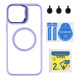 Чехол TPU+PC+Metal Stand Case with MagSafe and Camera Lenses для iPhone 12 Pro Max М'ята упаковка Purple ma85207_220501 2020000506515