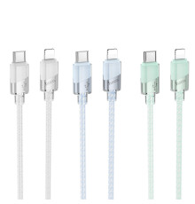 Кабель USB Hoco U132 PD27W Type-C to Lightning 1.2m М'ята упаковка Зелений ma130360_336148