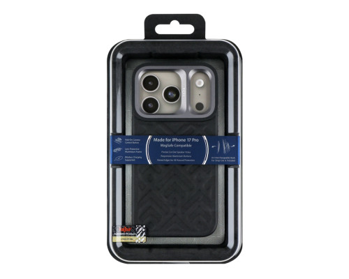 Чохол Kajsa Briquette Collection Rhombus with MagSafe для iPhone 17 Pro Black B-Ring ma39045_3869655 2020000509400