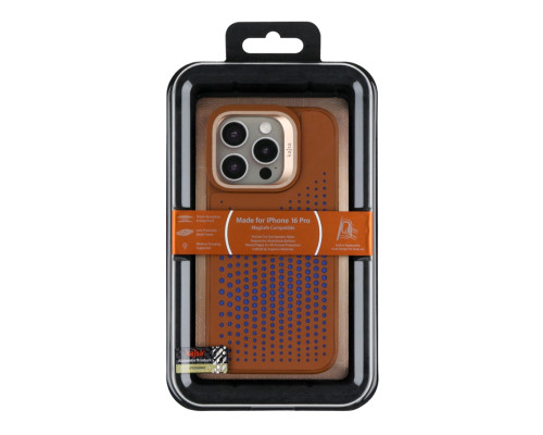 Чохол Kajsa Splendid Collection Circle with MagSafe для iPhone 16 Pro Brown ma129246_333658 2020000509158