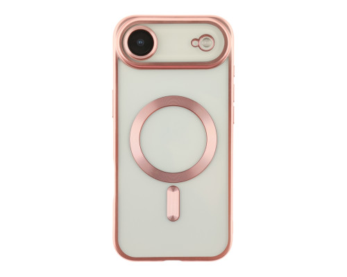 Чохол TPU Metallic Chrome Full Camera with Magsafe для iPhone 17 Air Chrome Rose ma38676_3867898
