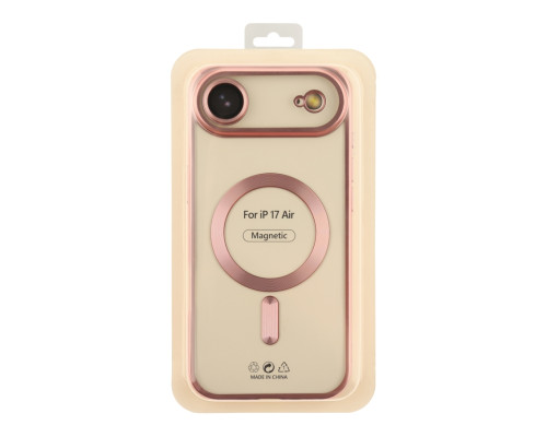Чохол TPU Metallic Chrome Full Camera with Magsafe для iPhone 17 Air Chrome Rose ma38676_3867898