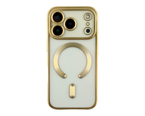Чохол TPU Metallic Chrome Full Camera with Magsafe для iPhone 17 Pro Max Chrome Gold ma38678_3867912