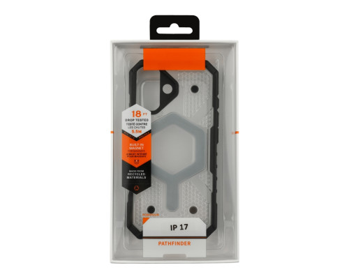 Чохол TPU+PC ArmorHex Magnetic Case для iPhone 17 Transparent/Grey ma38104_3667572 2020000496458