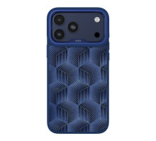 Чохол Kajsa Splendid Collection 3D Cube Pattern with MagSafe для iPhone 17 Pro Max Blue Plus O-Ring ma240162_634083 4894505275409