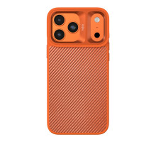 Чохол Kajsa Glamorous Collection Straw Mat Pattern with MagSafe для iPhone 17 Pro Max Orange Plus B-Ring ma240425_634675 4894505257078