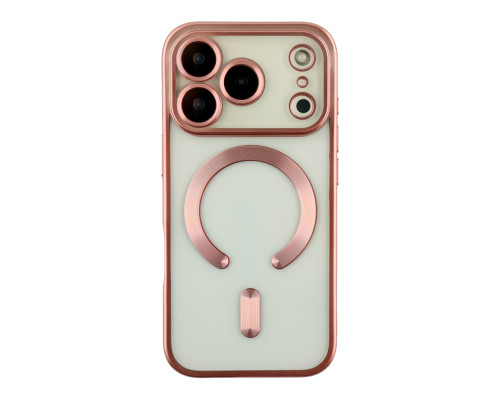 Чохол TPU Metallic Chrome Full Camera with Magsafe для iPhone 17 Pro М'ята упаковка Chrome Rose ma262180_691846 2020000519379