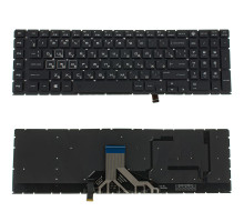Клавіатура для ноутбука HP (Omen: 17-CB series) rus, black, без кадру, підсвічування клавіш (RGB) NBB-109688