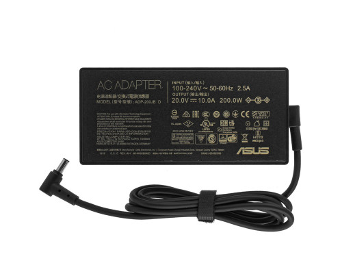 Оригінальний блок живлення для ноутбука ASUS 20V, 10A, 200W, 6.0*3.7мм-PIN, black, RECTANGULAR NBB-110799