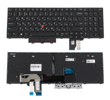 Клавіатура для ноутбука LENOVO (ThinkPad: T15g gen 1, P15 gen 1) rus, black, підсвічування клавіш