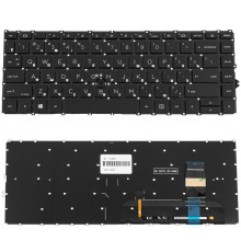 Клавіатура для ноутбука HP (ProBook: 840 G8, 845 G8) rus, black, без кадру NBB-112071