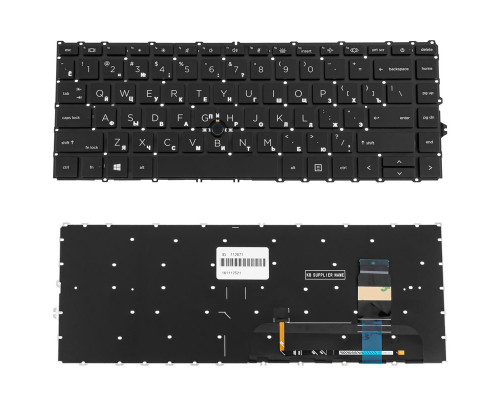 Клавіатура для ноутбука HP (ProBook: 840 G8, 845 G8) rus, black, без кадру NBB-112071