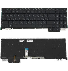 Клавіатура для ноутбука ASUS (H5600 series), rus, black, без кадру, підсвічування клавіш NBB-113411