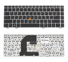 Клавіатура для ноутбука HP (ProBook: 6460b, 6465b) rus, black, silver frame, з джойстиком NBB-115726