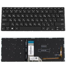 Клавиатура для ноутбука ASUS (X409 series) rus, black, без фрейма, подсветка клавиш NBB-121854