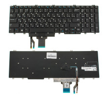 Клавіатура для ноутбука DELL (Precision: 7530, 7730), rus, black, без фрейму NBB-123255