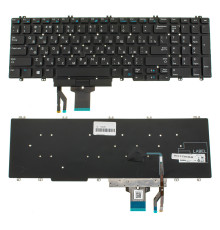 Клавіатура для ноутбука DELL (Precision: 7530, 7730), rus, black, без фрейму NBB-123255