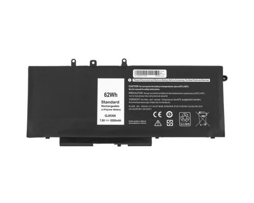 Батарея для ноутбука DELL GJKNX (Latitude: 5480, 5580) 7.6V 8200mAh 62Wh Black NBB-128581