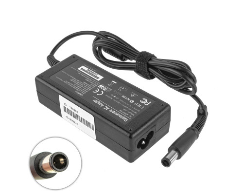 Блок живлення для ноутбука HP 18.5V, 3.5A, 65W, 7.4*5.0-PIN, (Replacement AC Adapter) black (без кабелю!) NBB-128963