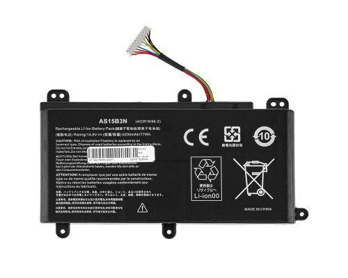 Батарея для ноутбука ACER AS15B3N (Predator 15 G9-591, G9-593) 14.8V 5200mAh Black