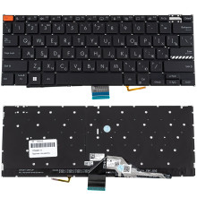 Клавіатура для ноутбука ASUS (K3402 series) rus, black, без фрейму, підсвічування клавіш (Red Esc)