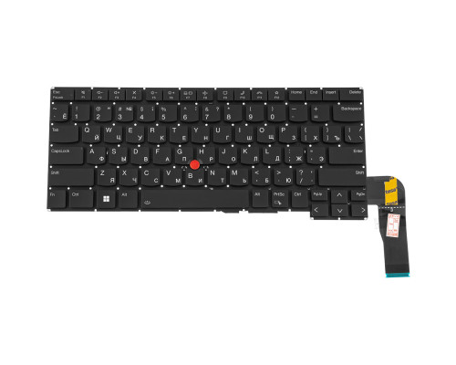 Клавіатура для ноутбука LENOVO (ThinkPad: E14 Gen 5) rus, black, без фрейму, підсвічування клавіш (ОРИГІНАЛ) NBB-137299