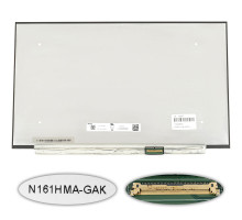 Матриця 16.1" N161HMA-GAK (1920*1080, 40pin(eDP, IPS, 144Hz), LED, SLIM(без планок та вушок), матова, роз'єм праворуч внизу) для ноутбука NBB-139857