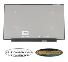 Матриця 17.3 NE173QHM-NY2 (2560*1440, 40pin(eDP, IPS, 165Hz), LED, SLIM(без планок та вушок), матова, роз'єм праворуч знизу) для ноутбука NBB-139915