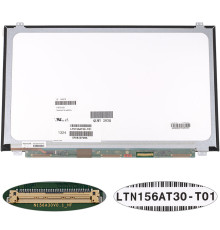 УЦЕНКАМатриця 15.6" LTN156AT30 (1366 * 768, 40pin, LED, SLIM (вертикальні вушка), глянсова, роз'єм справа внизу) для ноутбука (renew) NBB-140270