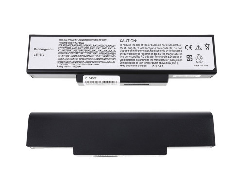 Батарея для ноутбука ASUS A32-K72 (A72, K72, K73, N71, N73, X77) 11.1V 4400mAh Black NBB-34557