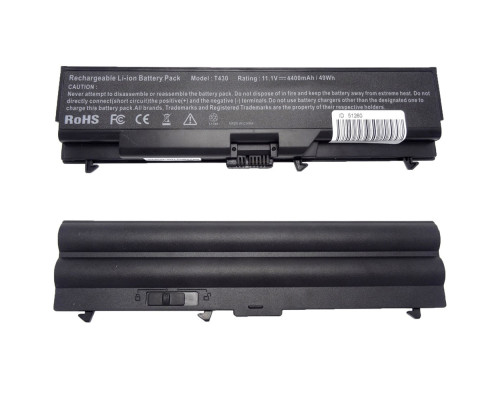 Батарея для ноутбука LENOVO 45N1000 (ThinkPad T430, T530, W530 series) 11.1V 4400mAh Black NBB-51260