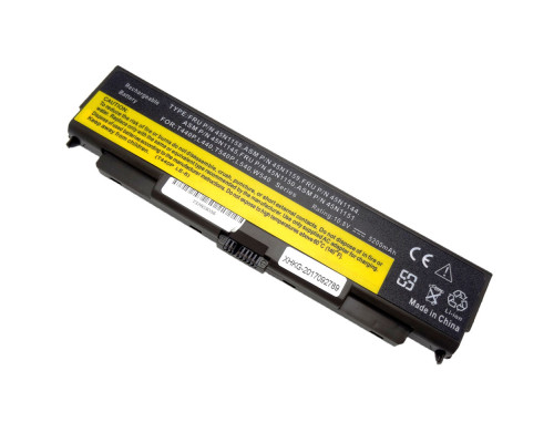 Батарея для ноутбука LENOVO 45N1148 (ThinkPad T540p, T440p, W540, L440, L540 series) 10.8V 5200mAh Black-Brown