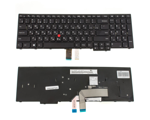 Клавіатура для ноутбука LENOVO (ThinkPad: E570, E575) rus, black NBB-76086