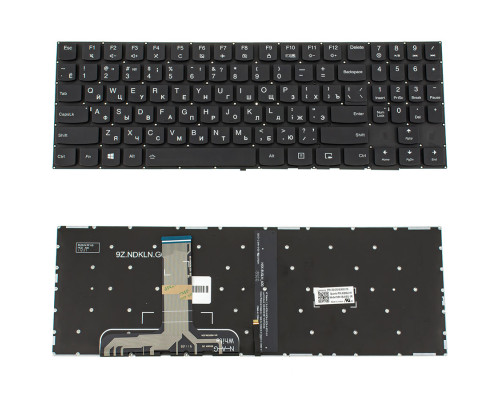 Клавіатура для ноутбука LENOVO (Legion: Y520-15) rus, black, без фрейма, підсвічування клавіш(оригінал) NBB-82026