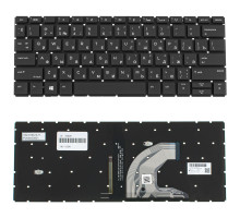 Клавіатура для ноутбука HP (ProBook: 430 G6, 430 G7) rus, black, без кадру, підсвічування клавіш NBB-82039