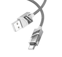 Кабель USB Borofone BU42 Type-C 3A 1.2m Колір Сiрий 6941991109041